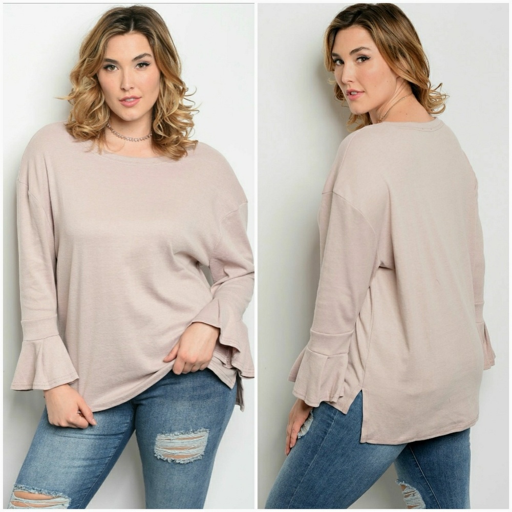 Love is here top-Taupe